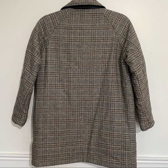 Taupe Brown Plaid Zara Jacket - Picture 7 of 8